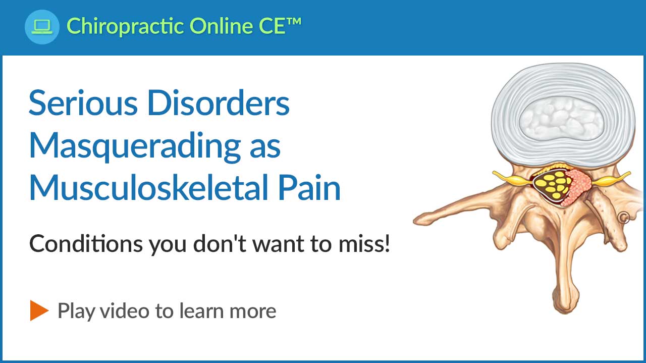 Serious Disorders Masquerading as Musculoskeletal Pain Video